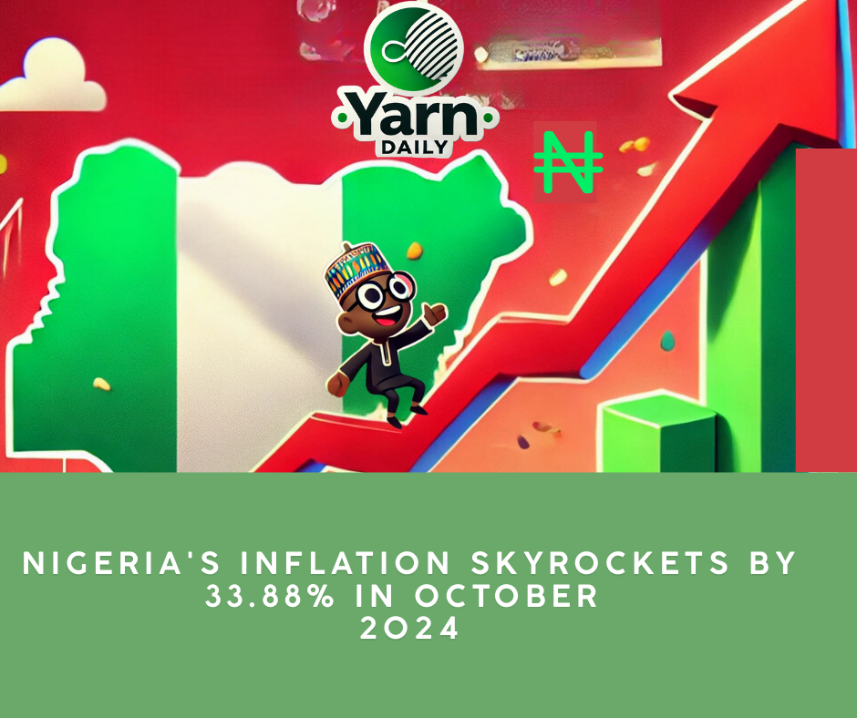 Nigeria Inflation Skyrockets by 33.88