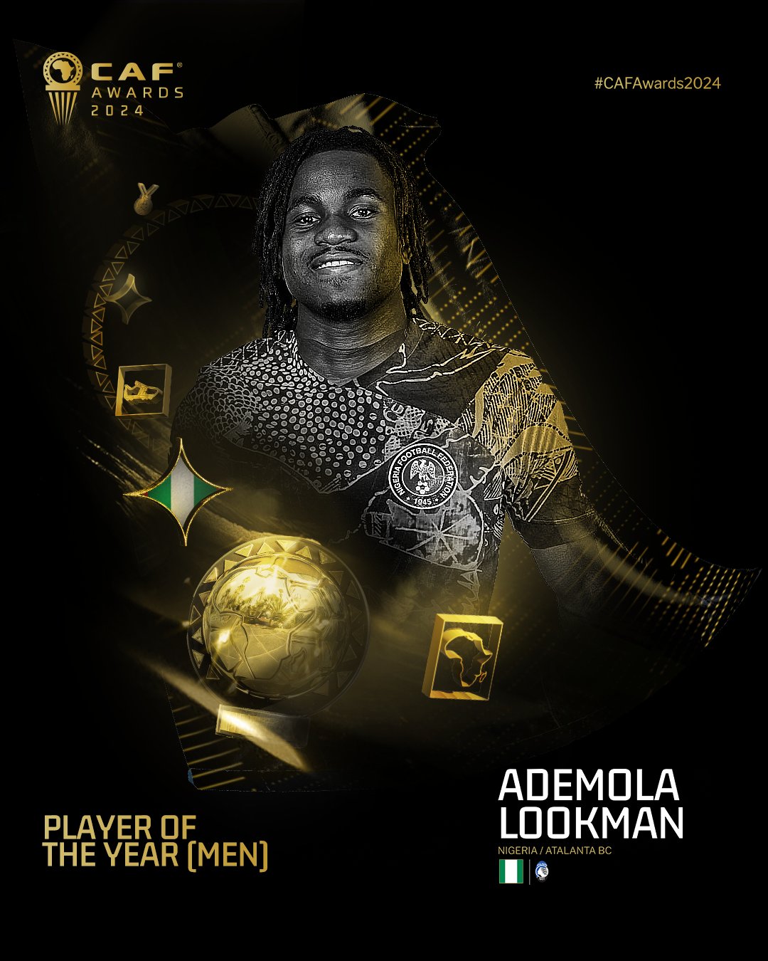 Ademola Lookman Crowned African Footballer of the Year 2024